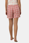 Amante Viscose Shorts - Blush Rose Check Print — thumbnail 3
